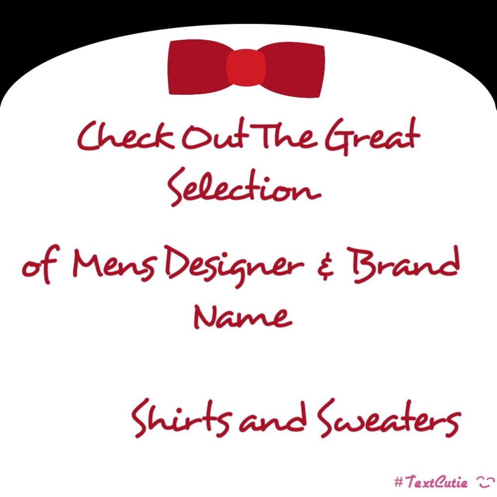 PRICES DROPPED on Men’s Shirts and Sweaters